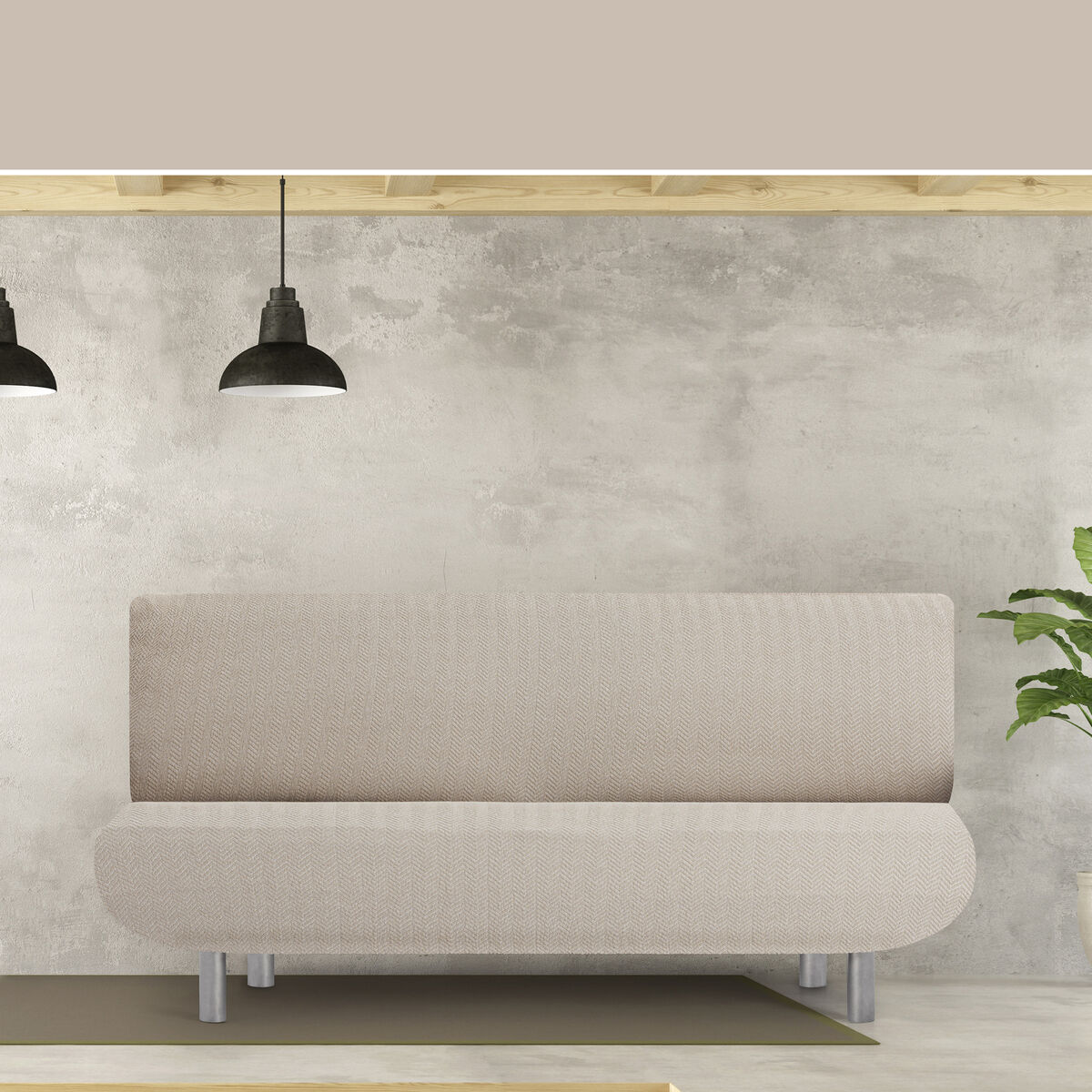 Housse de canapé Eysa JAZ Beige 160 x 100 x 230 cm